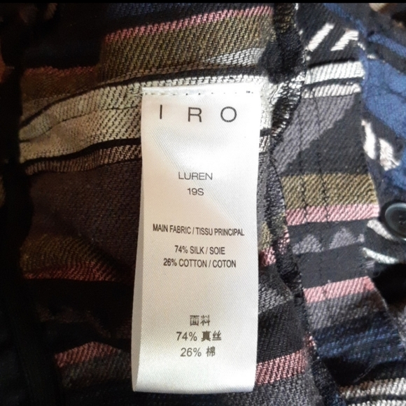 IRO One Shoulder Tiered Silk & Cotton Blend Mini Dress - Picture 15 of 16